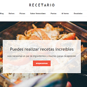 Mi recetario con WordPress. Web Design project by Brigett Villalobos - 04.08.2020
