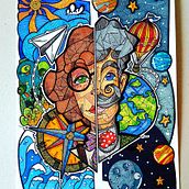 PROYECTO BOTELLA ADSOLUT !!. Un projet de B , et e dessinée de Sonia Rojas villar - 09.04.2020