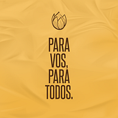Para vos, para todos.. Comunicação, Direção de arte, Design, Design de cartaz, e Publicidade projeto de Germán Canencio - 09.04.2020