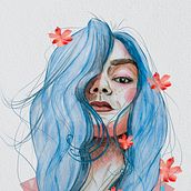 Mi Proyecto del curso: Retrato ilustrado en acuarela. Portrait Drawing project by Leidy Johana Porras Hincapie - 05.20.2020
