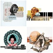 Collage ventanas. Een project van  Beeldende kunst, Collage,  Concept art,  Ontwerp, Posterontwerp, Lichtontwerp y Grafisch ontwerp van Sara Almonacid - 06.04.2020
