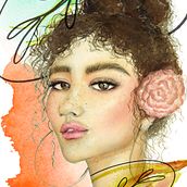 Mi Proyecto del curso: Retrato ilustrado en acuarela. Traditional illustration project by Elisa Tarifa Amo - 04.09.2020