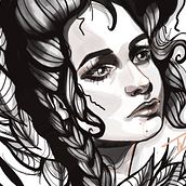Mi Proyecto del curso: Ilustración Neo-Traditional Retrato  Ein Projekt aus dem Bereich Traditionelle Illustration von Teissi Aranda - 09.04.2020