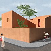 Mi Proyecto del curso: Representación gráfica de proyectos arquitectónicos . % Karina Cáceres Velarde tarafından hazırlanan Mimarlık, Kolaj, 3D Tasarım, Ve İç Tasarım projesi - 04.09.2020