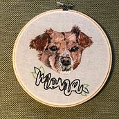 Mi Proyecto del curso: Needle painting para principiantes. Embroider project by Constanza Lechuga - 04.09.2020