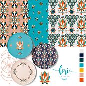 Mi Proyecto del curso: Creación y comercialización de patterns vectoriales. Un proyecto de Diseño, Ilustración tradicional, Ilustración digital, Ilustración vectorial y Pattern Design de Lori Artista - 10.04.2020