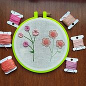Flowers. Embroider project by Angie Durán - 04.10.2020