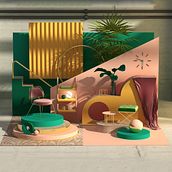 Mi Proyecto del curso: Composiciones    con Cinema 4D. 3D, and 3D Design project by Josue Muñoz Vasquez - 04.10.2020