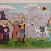 Caballero Medieval. Character Animation, Drawing, and Pencil Drawing project by dp_15 - 04.10.2020