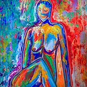 Desnudez Abstracta. Un proyecto de Bellas Artes, Diseño, Pintura y Pintura acrílica de Patricio Viñas - 10.04.2020