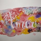 Mi Proyecto del curso: Técnicas modernas de acuarela. Un progetto di H, lettering e Pittura ad acquerello di cristinapbecerra - 10.04.2020