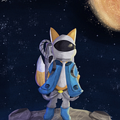 Mi Proyecto del curso Galactic Fox . Un progetto di Illustrazione tradizionale di Simon Sanchez plazas - 13.04.2020