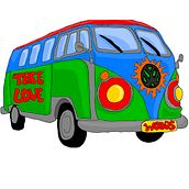 Mi Proyecto del curso: Los 4 leñadores Hippies Ein Projekt aus dem Bereich Zeichnung, Bleistiftzeichnung, Digitale Zeichnung und Traditionelle Illustration von Cristian Tocasuche Gomez - 10.04.2020