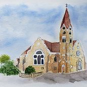 My project in Architectural Sketching with Watercolor and Ink course. Watercolor Painting project by whizchan - 04.10.2020
