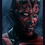 Darth Maul. Traditional illustration project by Fran Perez - 04.10.2020