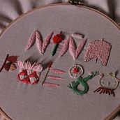 Mi Proyecto del curso: Introducción al bordado en relieve. Embroider project by Yasna Medina Norambuena - 04.23.2020