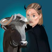 Signos Zodiacales. Een project van  Tekening y  Digitaal schilderij van Paula Marquez - 09.03.2020