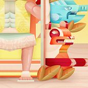 Mi Proyecto del curso: Ilustración geométrica con volumen. Design, Traditional illustration, and Digital Illustration project by Pedro Tobar - 04.11.2020