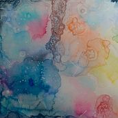 Galaxia. Pintura em aquarela projeto de Amabel - 15.04.2020