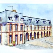 Dampierre Castle. Un progetto di Illustrazione architettonica e Pittura ad acquerello di jaelle - 11.04.2020