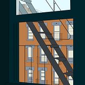 Vistas desde una ventana.. Un proyecto de Diseño gráfico e Ilustración tradicional de Olga Fernández Pero - 11.04.2020