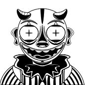  𝕿𝖍𝖊 𝕯𝖊𝖒𝖔𝖓 𝕵𝖔𝖐𝖊𝖗. Een project van  Tatoeageontwerp, Digitale tekening y Digitale illustratie van Gustavo Machado - 01.04.2020