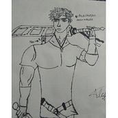 Practica de desarrollo de comic. Es es un personaje de un libro que estoy haciendo.. Pencil Drawing project by andresarcia19 - 04.12.2020