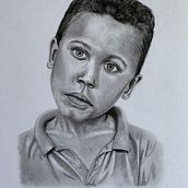 My project in Realistic Portrait with Graphite Pencil course. Pencil Drawing project by Maria Fernanda C. - 04.12.2020