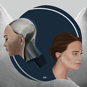 My project in Digital Techniques for Illustrated Portraits course. Un proyecto de Ilustración tradicional de Natalie Kaplani - 11.04.2020