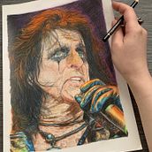 Mi Proyecto del curso:  Retrato realista con lápices de colores. Projekt z dziedziny R i sunek ołówkiem użytkownika Yurema Bañuelos Puelles - 12.04.2020