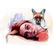El silencio. Artes plásticas, Ilustração tradicional, Ilustração digital, e Pintura em aquarela projeto de Luze - 12.04.2020