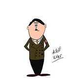 Adolf Hitler: The Nazi Lider. Y por cierto en Instagram tengo un profile llamado pabl_ohr!. Traditional illustration, Character Design, Drawing, and Design project by g_rivas - 09.03.2021