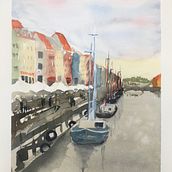 Urban Landscapes. Watercolor Painting project by Gretchen - 04.12.2020