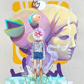 Mi Proyecto del curso: Ilustración con pintura y técnica mixta. KST . Acr, and lic Painting project by Andrés De La Bastida Mier - 04.13.2020