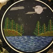 Pinos. Embroider project by Esther AB - 03.31.2020