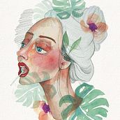 Mi Proyecto del curso: Retrato ilustrado en acuarela. Un projet de Illustration traditionnelle de tonanopintares - 13.04.2020