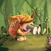 My project in Digital Painting for Characters: Color and Light course. Character Design, Children's Illustration, and Digital Illustration project by ayeshamq - 04.13.2020