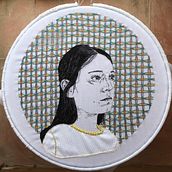 Autorretrato . Un proyecto de Bordado de Irene García Garrido - 13.04.2020