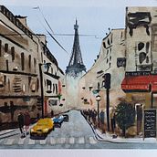 Rue Saint-Dominique. Un progetto di Street Art, Belle arti e Pittura ad acquerello di hdez_varas_vanessa - 13.04.2020