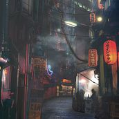 Mi Proyecto del curso: Matte Painting: creando callejones asiáticos completamente corrientes. Creativit, and Digital Drawing project by Alberto Castillo Badenas - 04.30.2020
