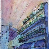 My project in Architectural Sketching with Watercolor and Ink course Argentina. Un progetto di Illustrazione architettonica e Pittura ad acquerello di cascardo.r - 13.04.2020