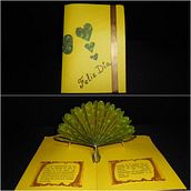 TARJETA PAVO REAL EN 3D. Arts, and Crafts project by FANNY CORTES RODRIGUEZ - 04.13.2020