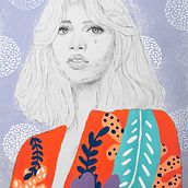 Mi Proyecto del curso: Retrato con lápiz, técnicas de color y Photoshop. Un progetto di Disegno, Disegno artistico, Direzione artistica, Design e Illustrazione tradizionale di denisseflores_dg - 14.04.2020