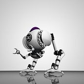 Robot 3D. 3D, 3D Animation, and 3D Character Design project by Alan Gonzalez - 04.14.2020