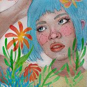 My project in Illustrated Portrait in Watercolor course. Pintura em aquarela projeto de Lenore Koppelman - 14.04.2020