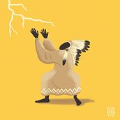 El indio. Un proyecto de Concept Art, Diseño de personajes, Ilustración tradicional e Ilustración digital de Luis Rico - 14.04.2020