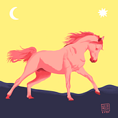 Caballo Ganador 🥇. Un proyecto de Dibujo digital, Diseño de personajes, Ilustración tradicional, Ilustración digital y Pintura digital de Luis Rico - 14.04.2020
