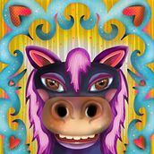 A Symmetrical Pony. Children's Illustration project by Marti McGinnis - 04.14.2020
