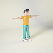 Excelente curso de Jaime, aprendí a modelar, aplicar UVs y animar. Fantástico.. 3D project by Andrés Fernández - 04.14.2020