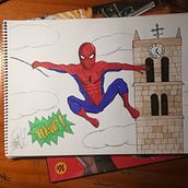 Mi Proyecto del curso: Ilustración para cómics: anatomía de un superhéroe. Traditional illustration project by Javier Grigelmo - 04.14.2020